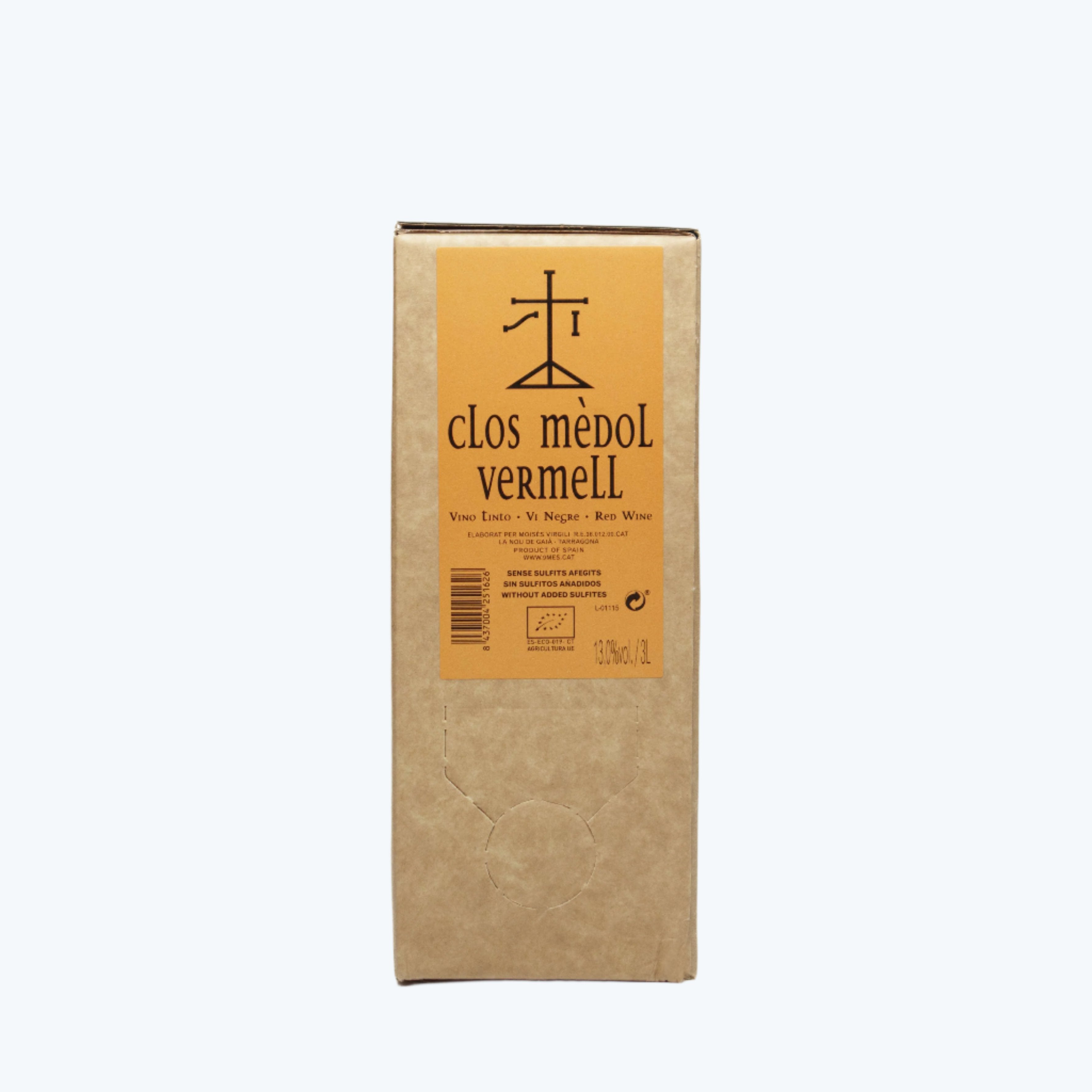 Selecció Medol Vermell 3L – Natural Dry Red Wine (Bag-in-Box)